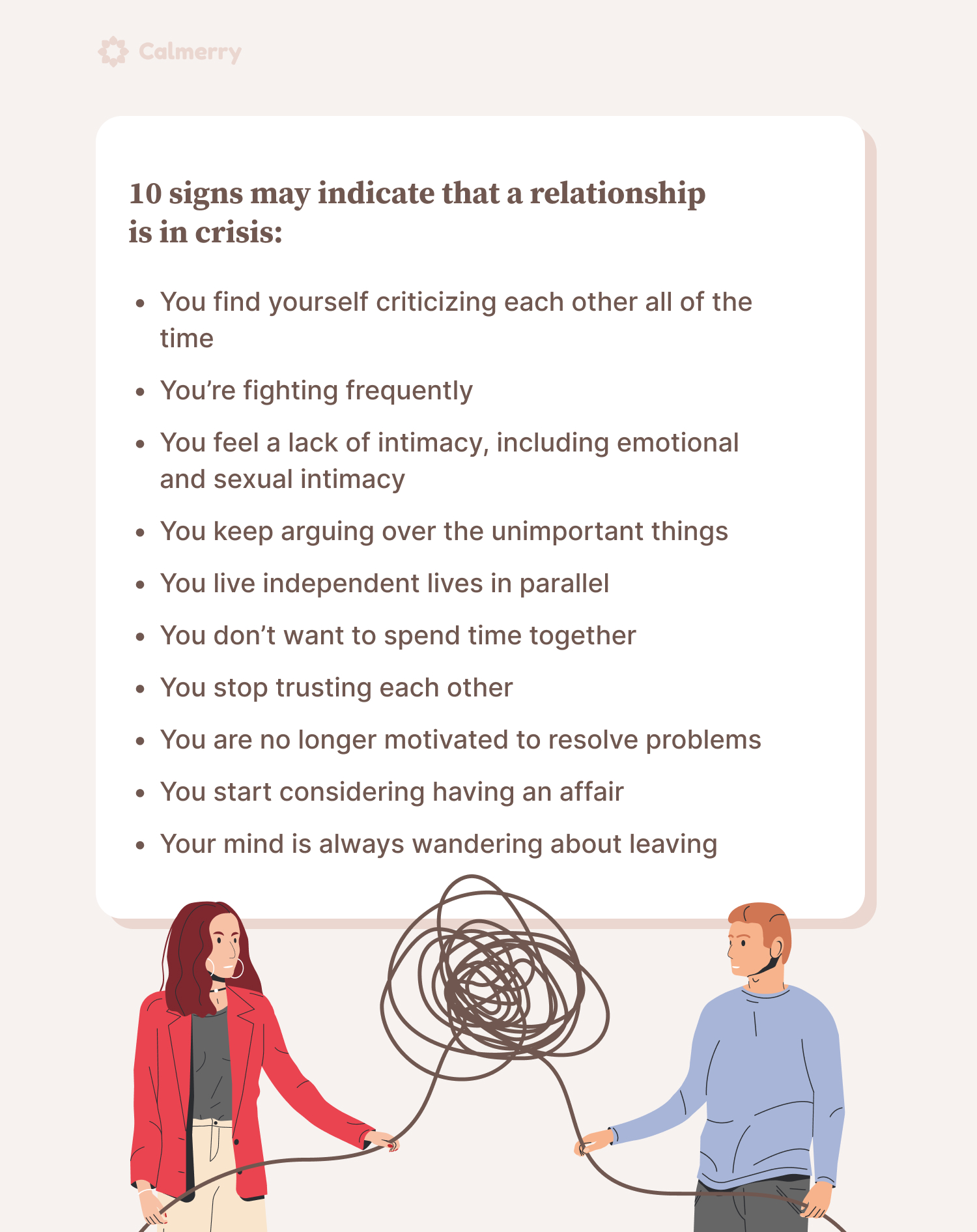 10 signs that a relationship is in crisis