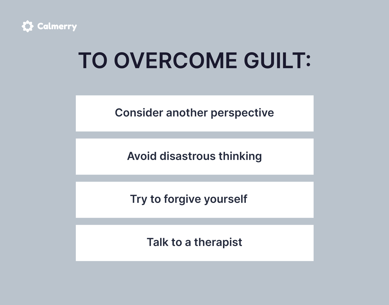 Coping with guilt