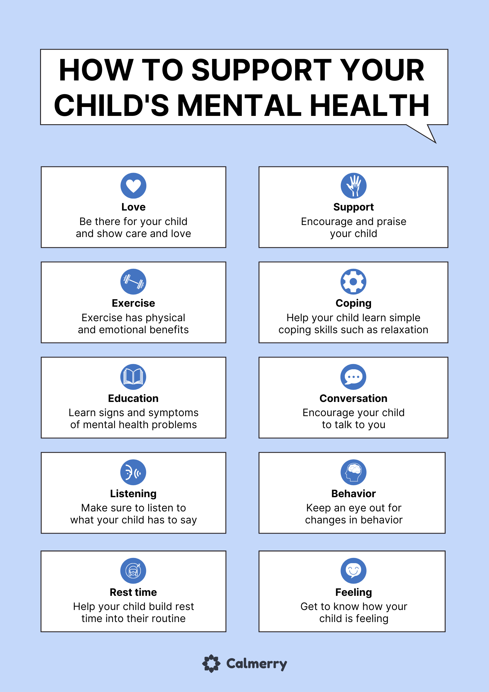 How to support your child's mental health curing COVID-19 – table of tips