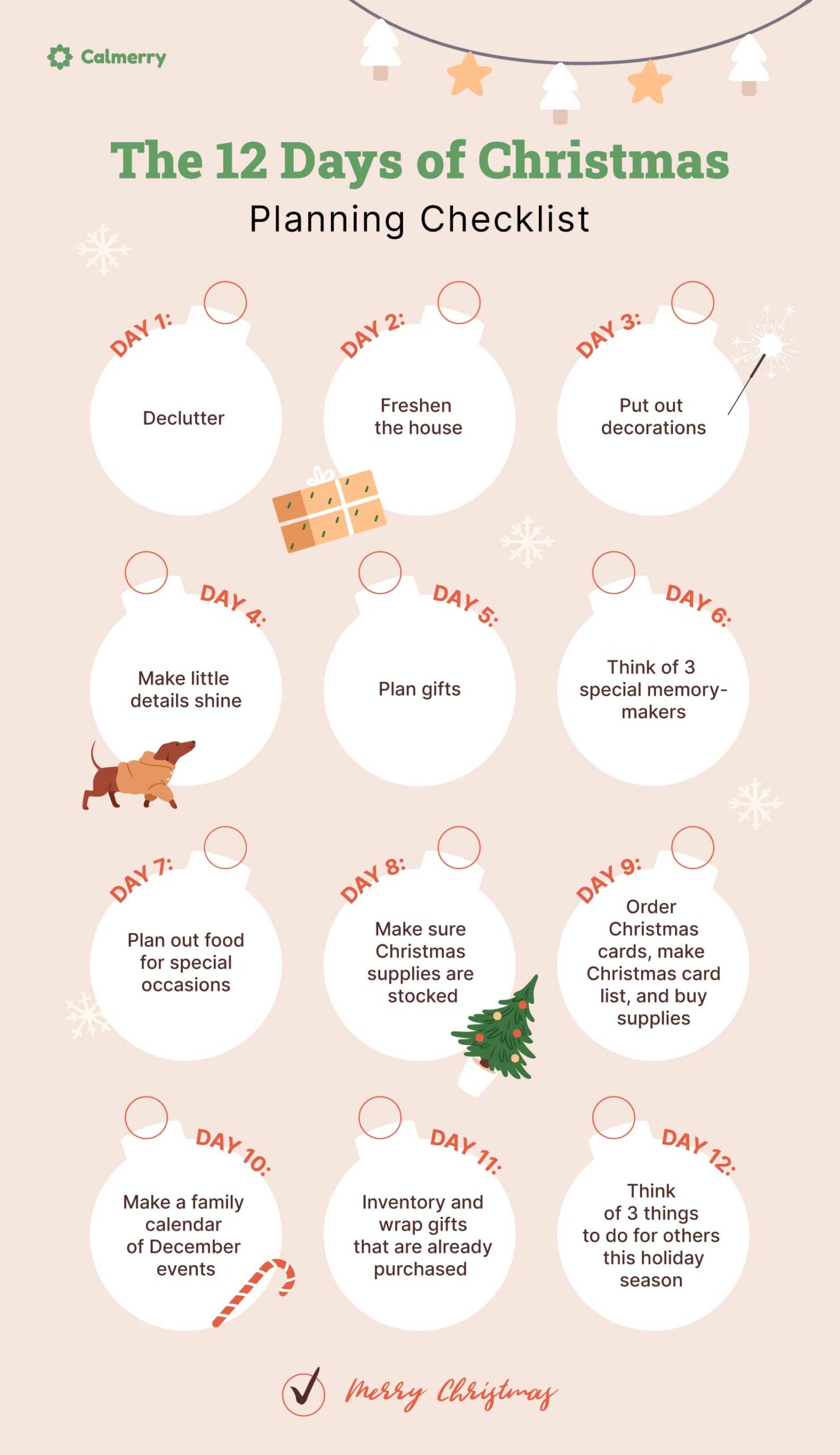 The 12 of Christmas planning checklist