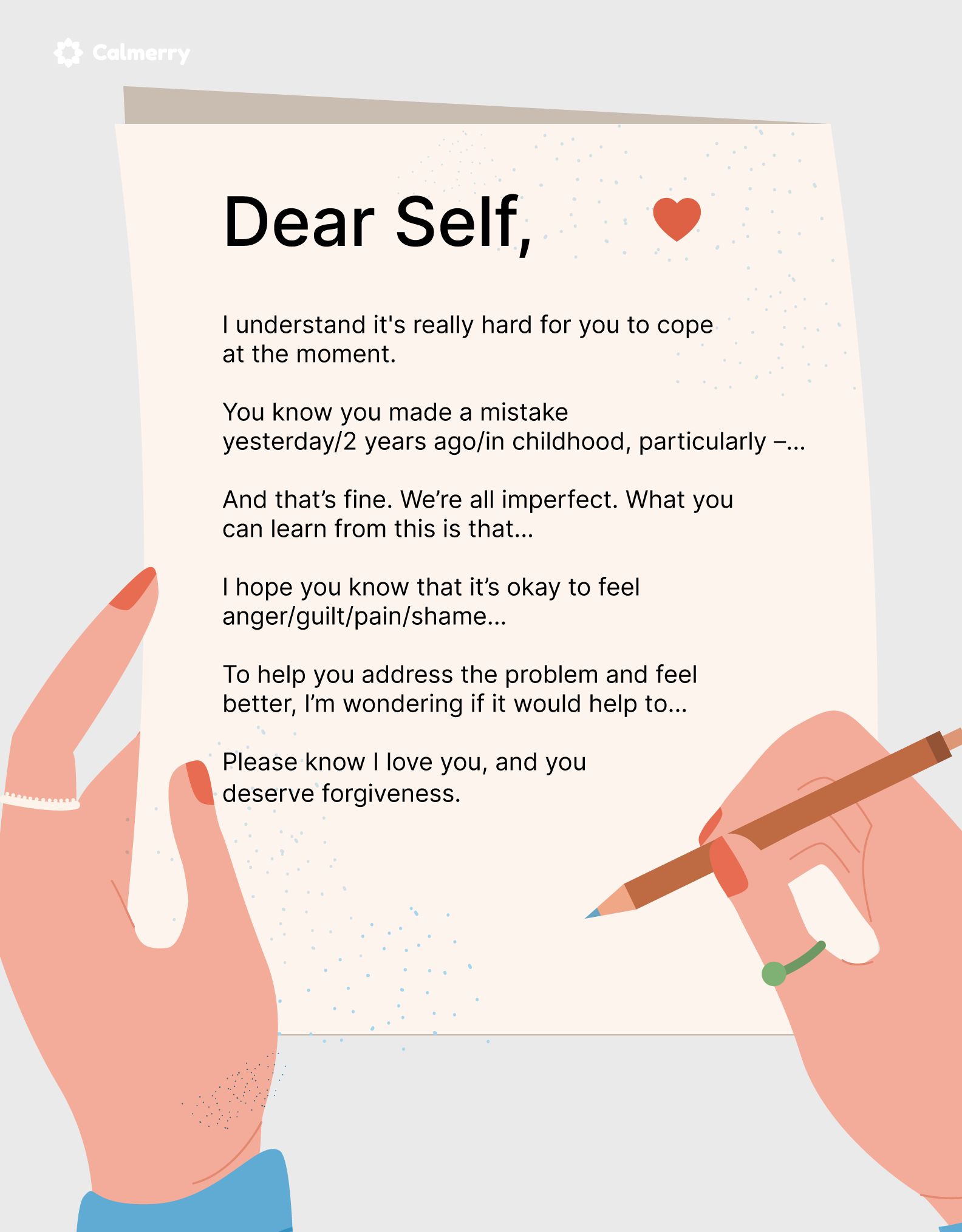 Self-compassion letter