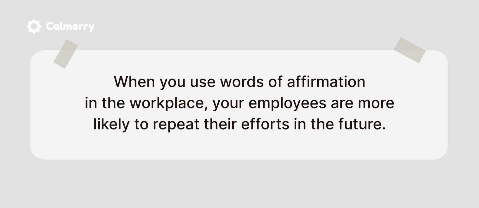 words of affirmation in the workplace