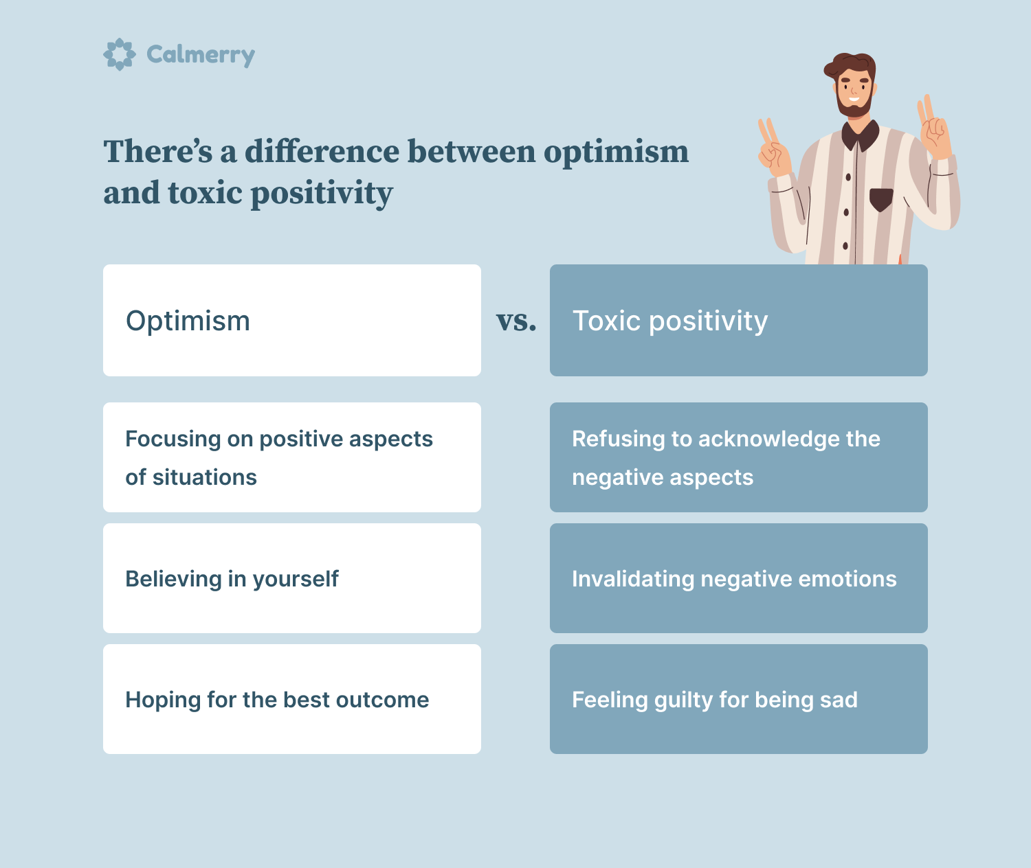 There’s a difference between optimism and toxic positivity