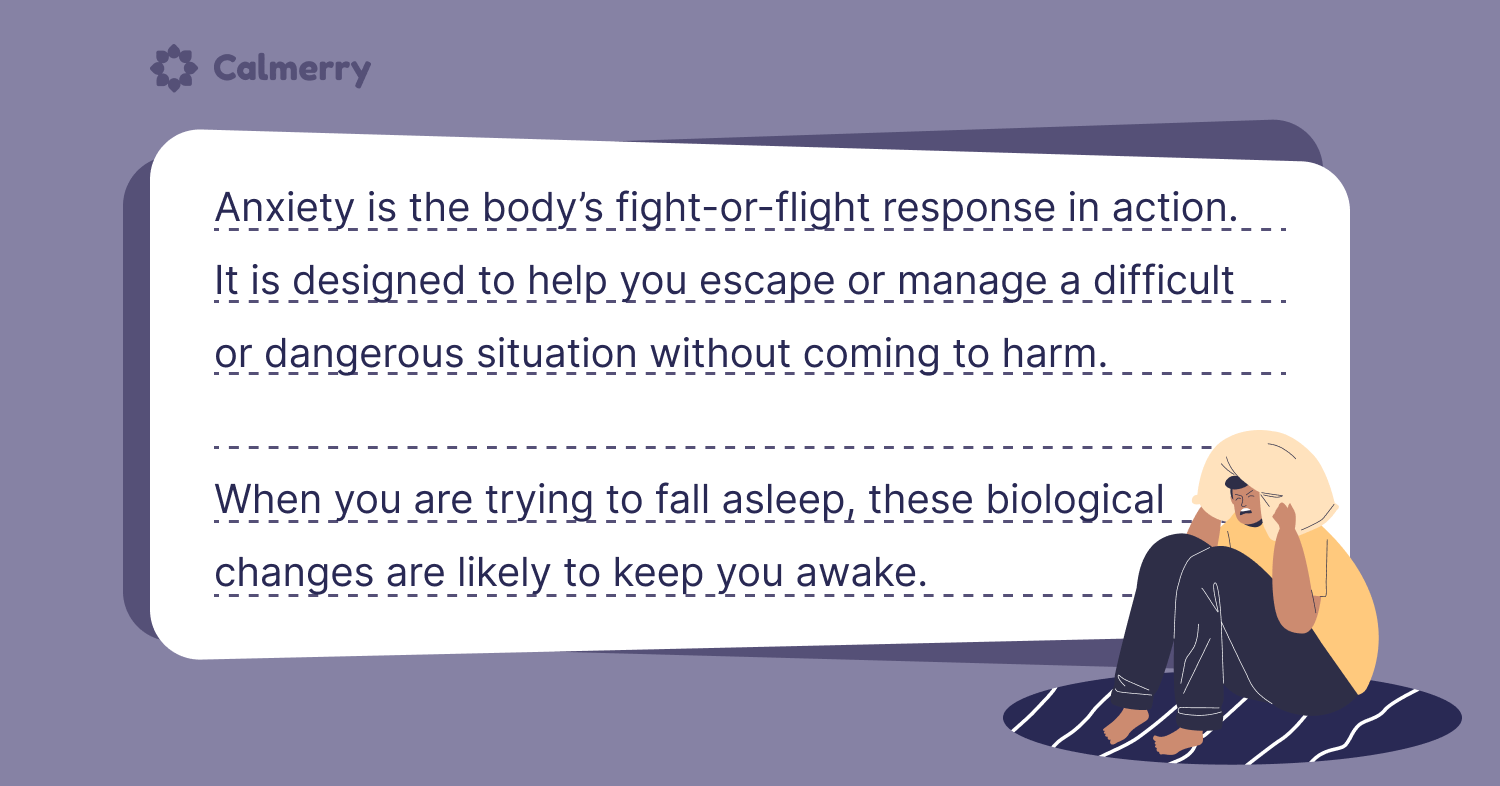 Anxiety is a result of the fight-or-flight response