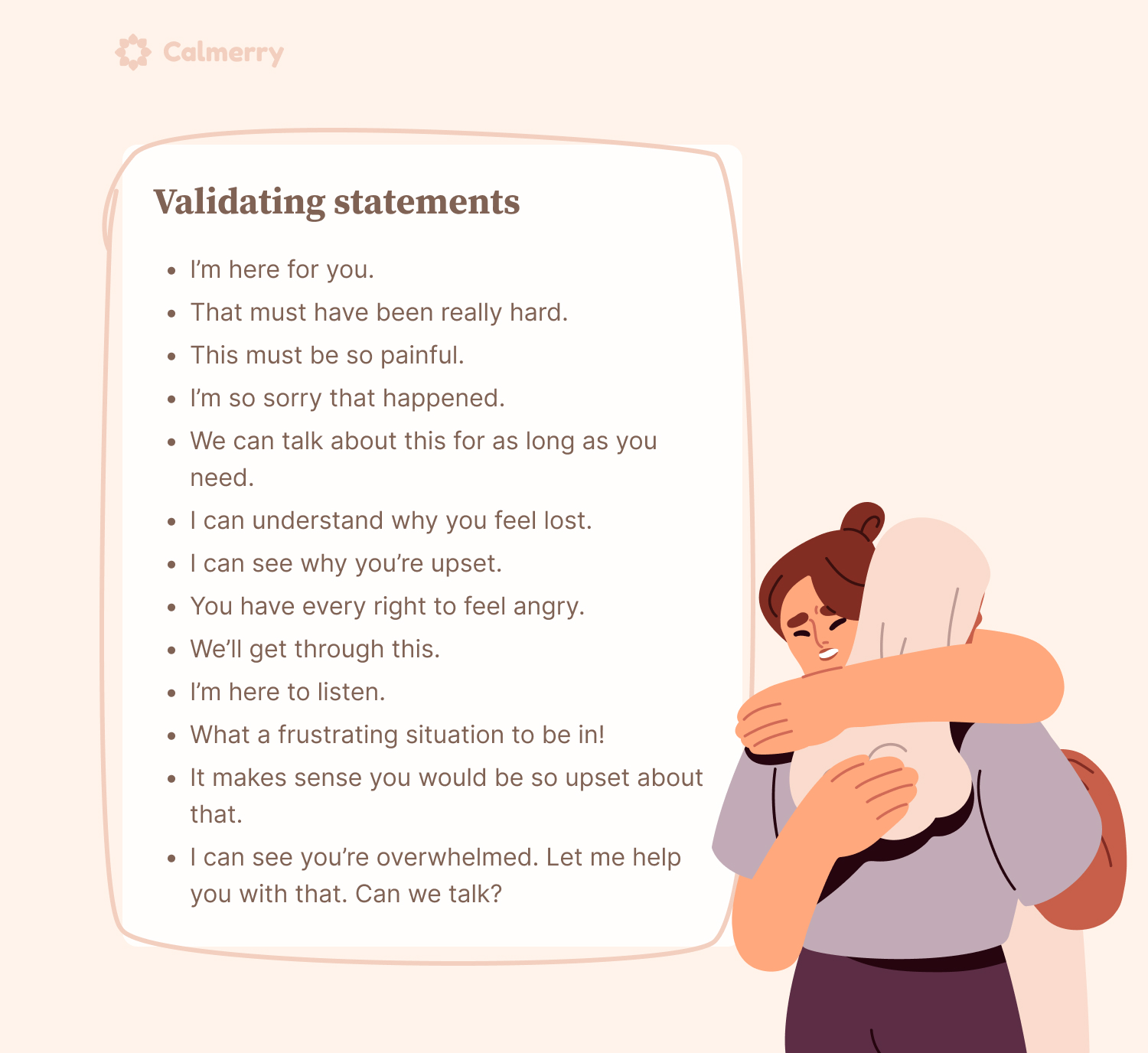 examples of validating statements