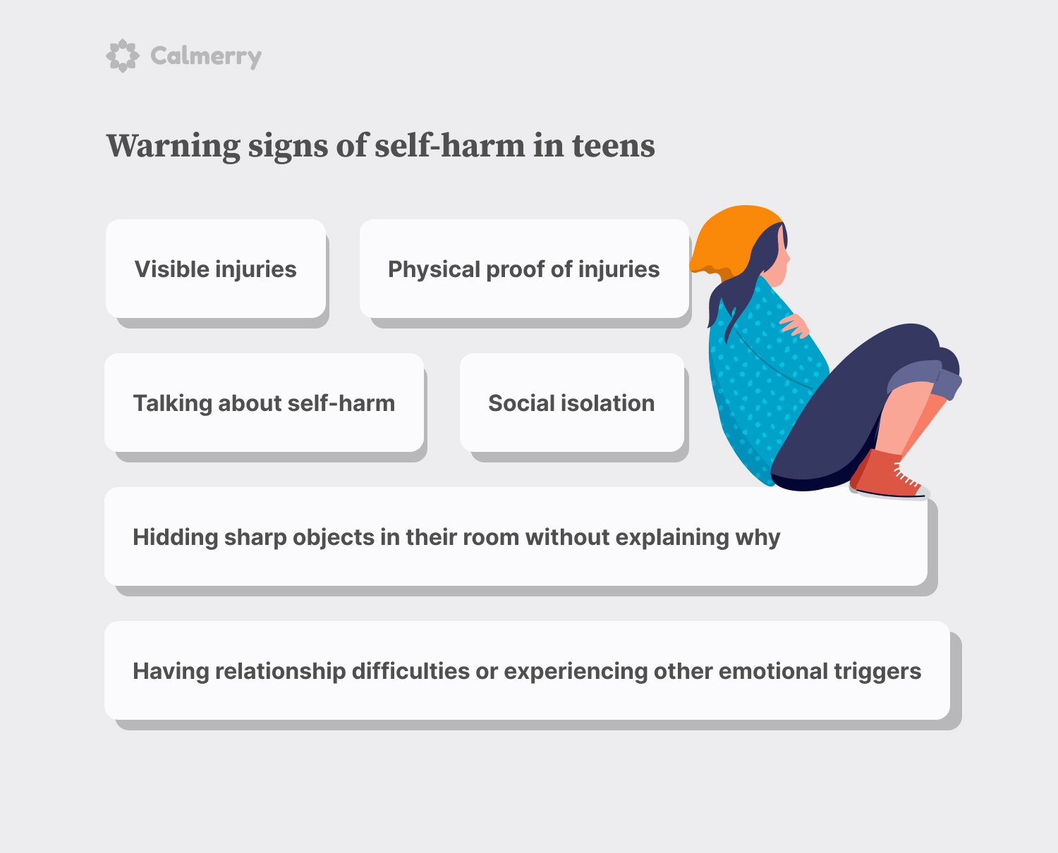 Warning signs of self-harm in teens