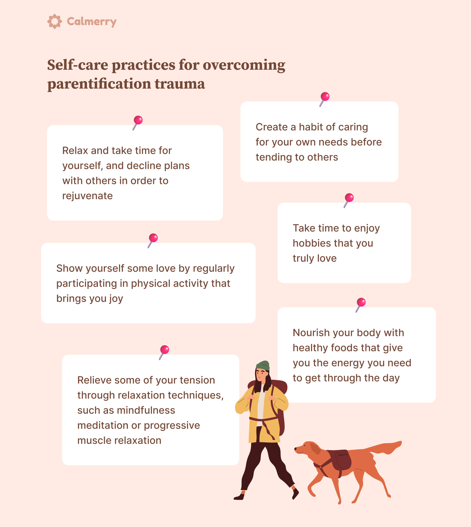 Self-care practices for overcoming parentification trauma