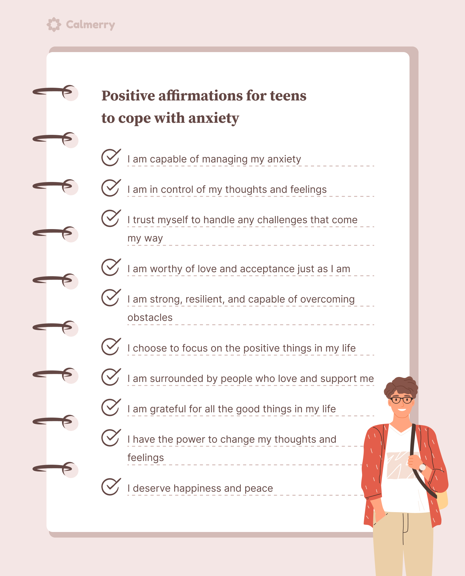 Positive affirmations for anxiety in teens
